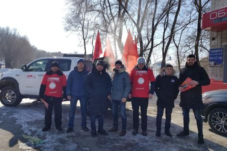 В Хабаровске состоялся автопробег в поддерждку П.Н. Грудинина