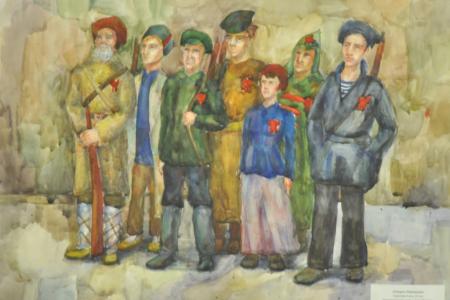 Непобедимая и легендарная. В Московской областной Думе началась выставка юных художников Подмосковья и других регионов России, посвященная 100-летию Красной Армии
