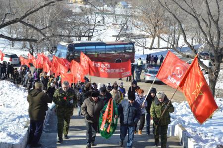 Коммунисты Дальнего Востока отметили 96-ю годовщину победы в Волочаевском бою