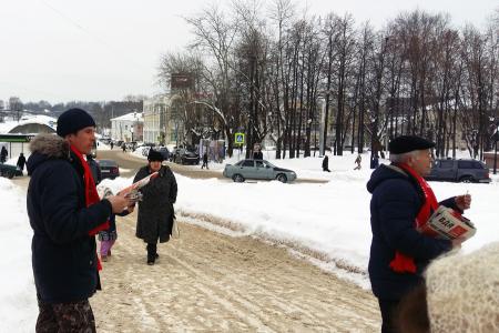 Ивановская область. Кинешемские коммунисты проводят активную уличную агитацию за П.Н. Грудинина
