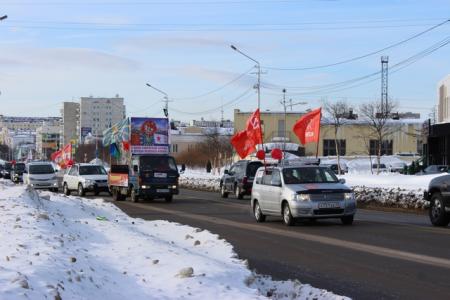 Праздничный автопробег в Магаданской области