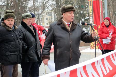 "За социализм! За Грудинина!". Митинг тамбовских коммунистов