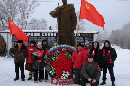 Алтайский край. Массовыми мероприятиями коммунисты и сторонники партии отметили 100-летний юбилей Красной Армии