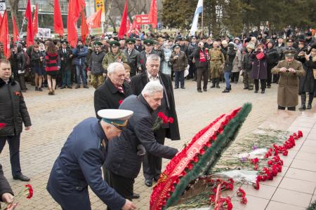 В Краснодаре коммунисты и беспартийные патриоты отметили столетие Красной Армии