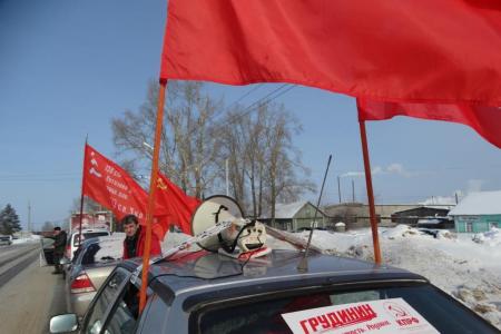 Нижегородская область. Автопробег к 100-летию РККА прошел в Шахунье