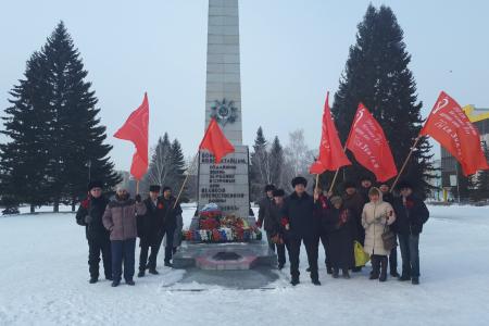 Алтайский край. Массовыми мероприятиями коммунисты и сторонники партии отметили 100-летний юбилей Красной Армии