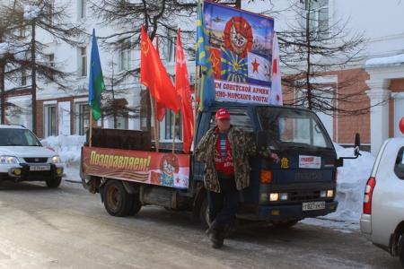 Праздничный автопробег в Магаданской области