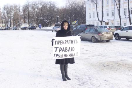 В Ярославле ночью похитили баннеры П.Н.Грудинина