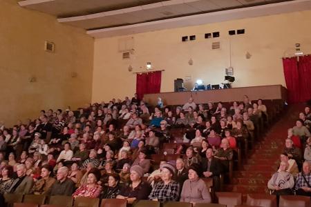 В рамках празднования 100-летия создания Красной Армии в Рязани коммунисты провели торжественное собрание и выступили перед ветеранами