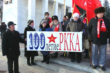 Н.Н. Иванов принял участие в митинге, посвященном 100-летию Рабоче-Крестьянской Красной Армии и Военно-Морского Флота