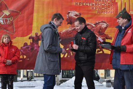 В Санкт-Петербурге состоялся митинг по случаю 100-летия Красной Армии