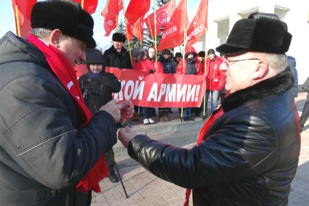Н.Н. Иванов принял участие в митинге, посвященном 100-летию Рабоче-Крестьянской Красной Армии и Военно-Морского Флота