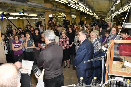 «Развивать производство!». П.Н. Грудинин встретился с трудовым коллективом «Большевички»