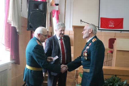 В Пскове прошло Тожественное собрание в честь 100-летия Красной Армии