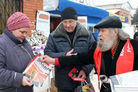 В Воронежской области проходят агитационные пикеты в поддержку П.Н. Грудинина