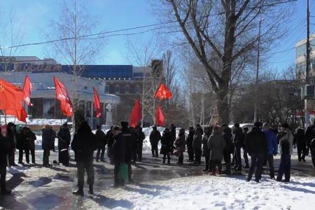 Саратовские коммунисты провели митинг «За честные и чистые выборы!»