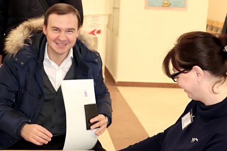 Юрий Афонин проголосовал на выборах президента России