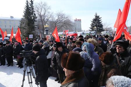 В Омске прошел митинг «Против беспредела в ЖКХ!»