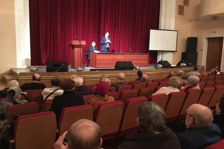 Встреча с Грудининым по видеосвязи прошла в городе  Новомосковске Тульской области