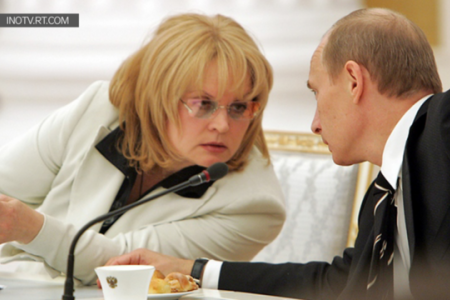 Их кандидат. Элла Памфилова агитирует за Путина! Видео.