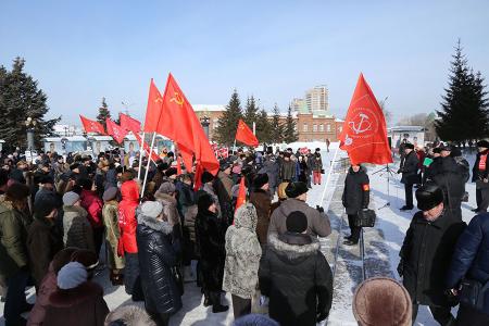 В Омске прошел митинг «Против беспредела в ЖКХ!»