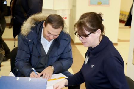 Юрий Афонин проголосовал на выборах президента России