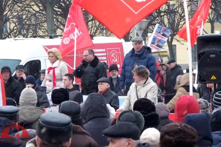 Rassvet TV. Митинг 10 марта в Санкт-Петербурге в поддержку Павла Грудинина