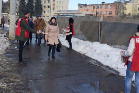 В Туле продолжается раздача агитационных материалов за Грудинина