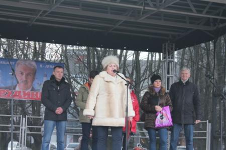 В Калининграде  состоялся митинг в поддержку Павла Грудинина