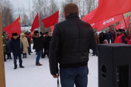Ханты-Мансийский АО. В Советском прошёл митинг в поддержку Павла Грудинина