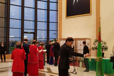 К.К. Тайсаев в составе группы наблюдателей от Государственной Думы ФС РФ посетил парламентские выборы в Туркменистане