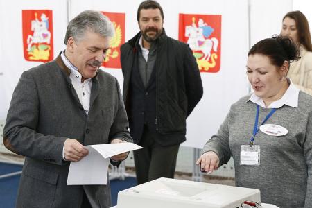 П.Н. Грудинин проголосовал на выборах Президента РФ