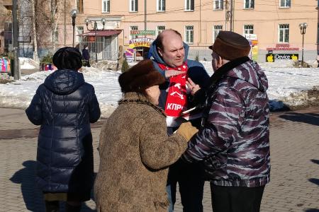 В канун общегородского митинга в поддержку народного кандидата П.Н. Грудинина коммунисты Рязани провели более двадцати пикетов