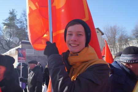Пензенцы вышли на митинг в поддержку Павла Грудинина
