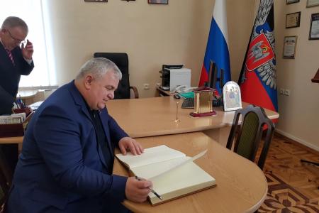 Казбек Тайсаев посетил Донецкую Народную  Республику с рабочим визитом