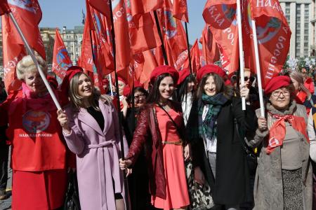 В День космонавтики коммунисты возложили цветы к могилам С.П. Королева и Ю.А. Гагарина у Кремлевской стены