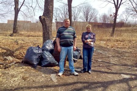 Приморский край. Коммунисты города Артема провели экологический субботник