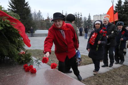 В Омске прошли торжественные мероприятия в День рождения В.И. Ленина