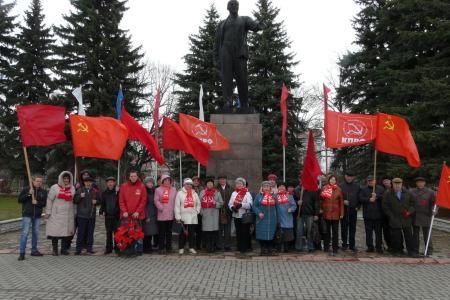 Рязанские коммунисты торжественно встретили 148-ю годовщину со дня рождения В.И. Ленина