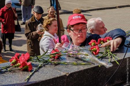 Коммунисты Красноярска и сторонники КПРФ отметили 148-ю годовщину со дня рождения В. И. Ленина