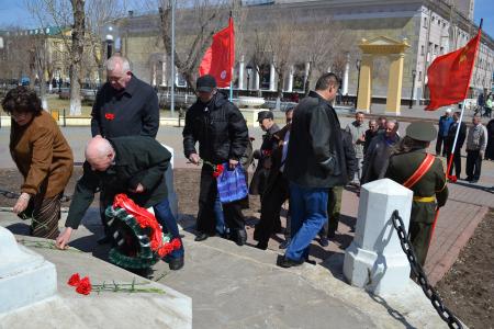 Оренбургские коммунисты отметили 148-летие со дня рождения Владимира Ильича Ленина