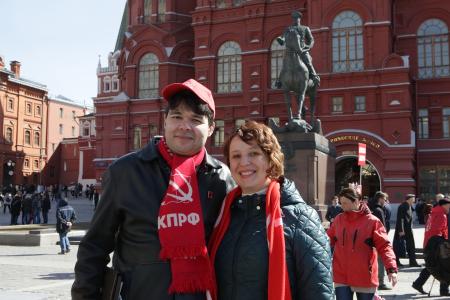 В День космонавтики коммунисты возложили цветы к могилам С.П. Королева и Ю.А. Гагарина у Кремлевской стены