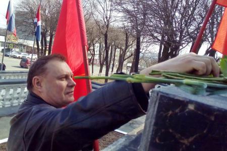 Приморский край. В городе Артеме отметили 148-ю годовщину со Дня рождения вождя мирового пролетариата