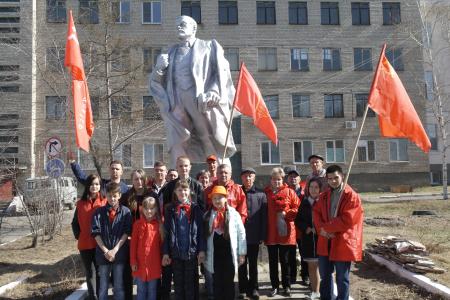 Читинские пионеры приняли участие в памятных мероприятиях, посвященных 148-й годовщине со Дня рождения В.И. Ленина
