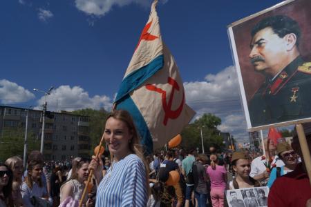 Пензенская область. День Победы в колонне со Сталиным