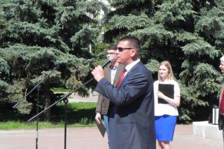 Белгородские коммунисты отметили праздник 1 Мая демонстрацией и митингом