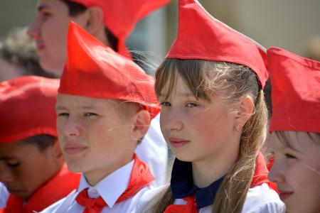 Владимирская область. Сто меленковских школьников стали пионерами