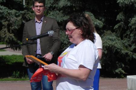Белгородские коммунисты отметили праздник 1 Мая демонстрацией и митингом
