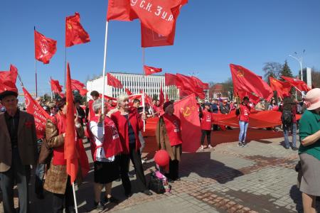 Тысячное "ура!" в день Первомая в Тамбове
