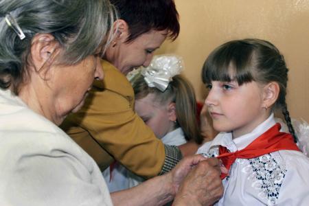 Тульская область. Школьники Ефремова вступают в пионеры
